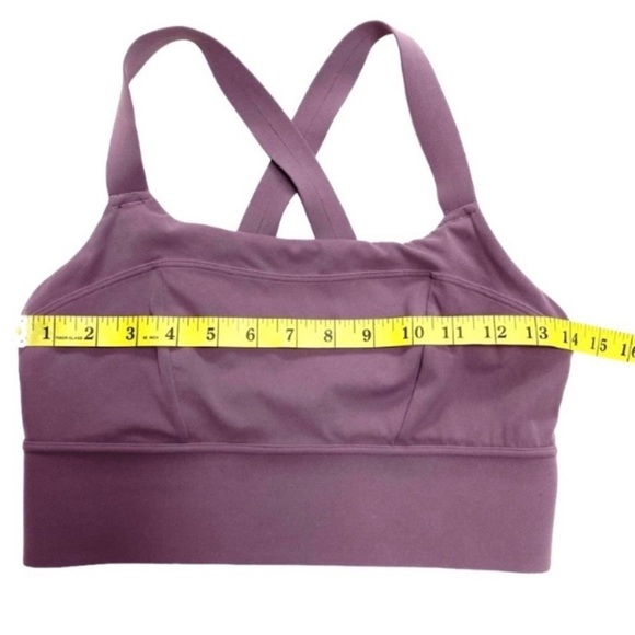 ATHLETA Formation Longline Cross Strap Workout Sports Bra in Purple Pink Size S - Picture 6 of 7